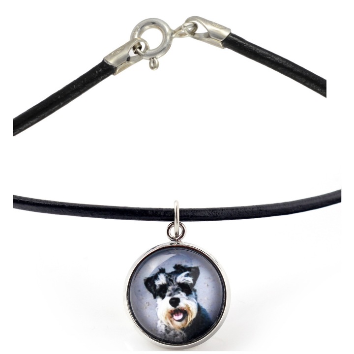 Személyre szabott nyaklánc fotóval, Art-Dog, 50cm, fekete, 14mm