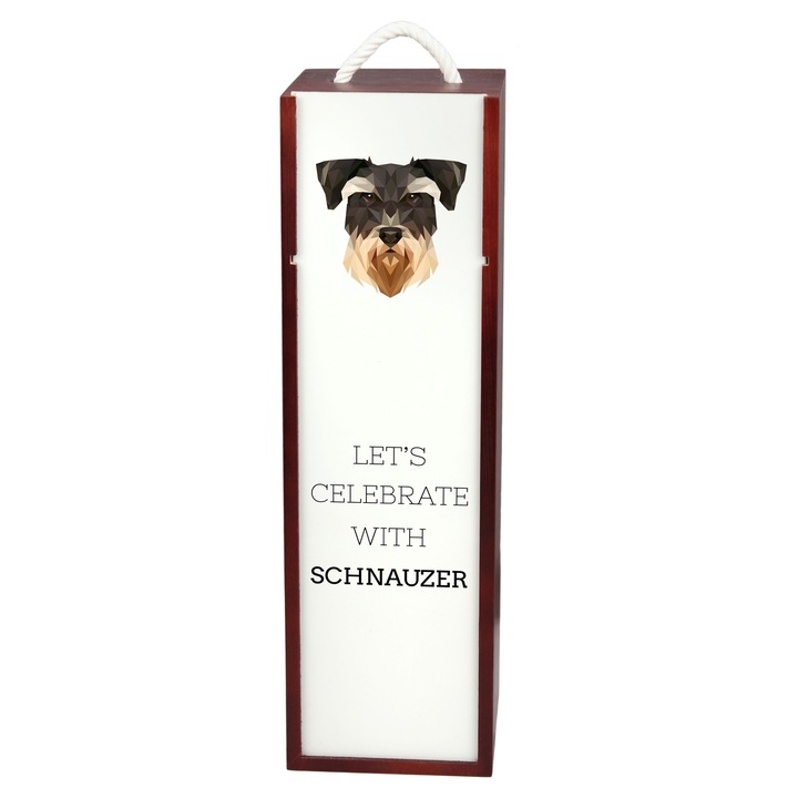 Подаръчна кутия за вино Art-Dog, кутия за вино, геометрична, 35x10x10cm