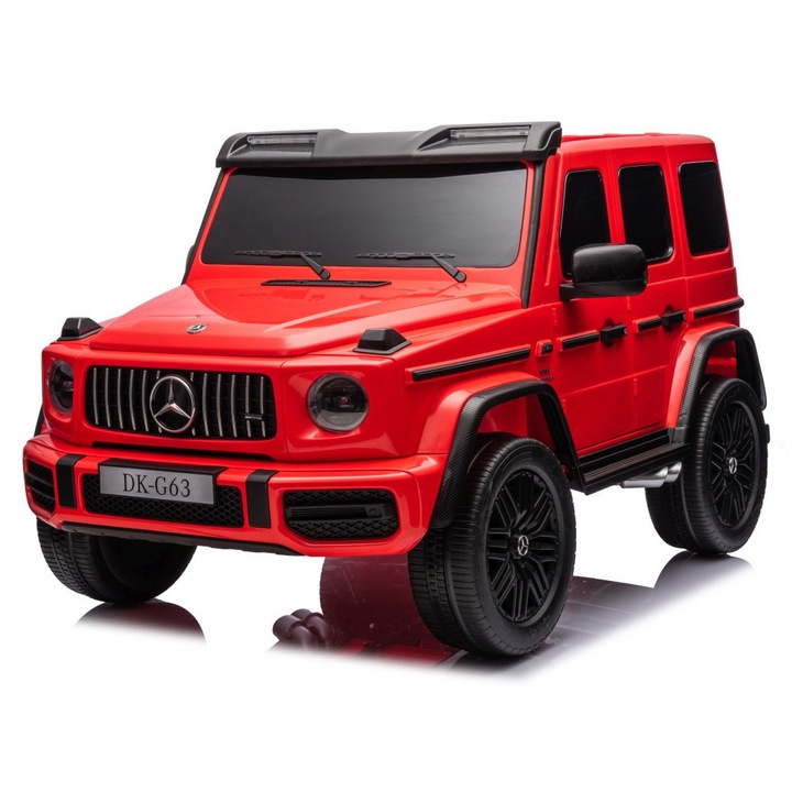Masinuta electrica 4x4 pentru copii Mercedes Benz G63 AMG XXL, motor 4 x 200W, baterie 24V/7Ah, panou audio, buton de pornire, slow start, dimenesiune 159 x 97 x 81 cm