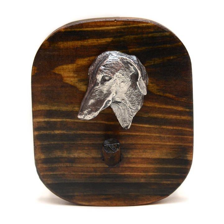 Cuier, Art-Dog, design caine, 10x8,7cm, lemn de pin