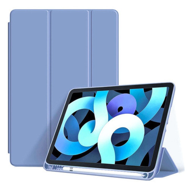 Калъф Alogy Book Cover за Apple iPad 10.2 7/8/9Gen, TPU, функция Sleep/Wake Up, син, 168x246 мм