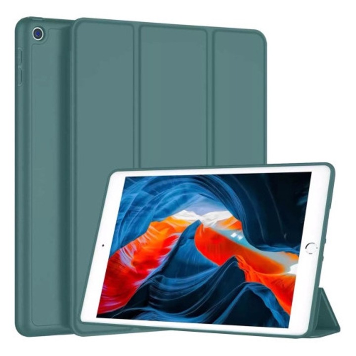 Смарт калъф-писалка Alogy за Apple iPad 10.2 7Gen/8Gen/9Gen, TPU, зелен, комплект 1 калъфа