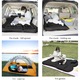 Saltea Auto Gonflabila, Morovan, 2 in 1 Travel Bed, 2 Perne Incluse Si Pompa, pentru masini SUV, MPV, negru, 175x130cm