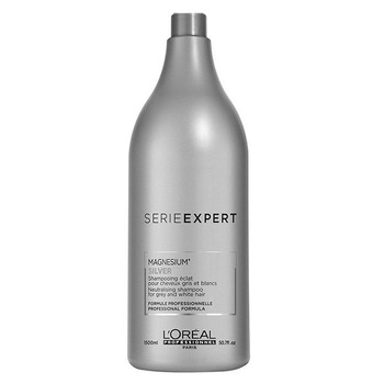 Sampon profesional L'Oreal Professionnel Serie Expert Silver neutralizator pentru par gri si alb, 1500ml Sampon profesional L'Oreal Professionnel Serie Expert Silver neutralizator pentru par gri si alb, 1500ml