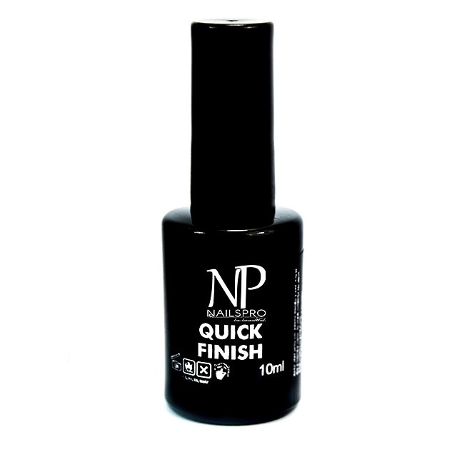 Gel UVFinish, NailsPro, cu luciu fara degresare, 10 ml