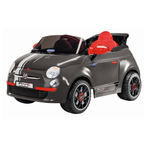Masina electrica Peg Perego Fiat 500 S, 6V, 2 ani +, Gri