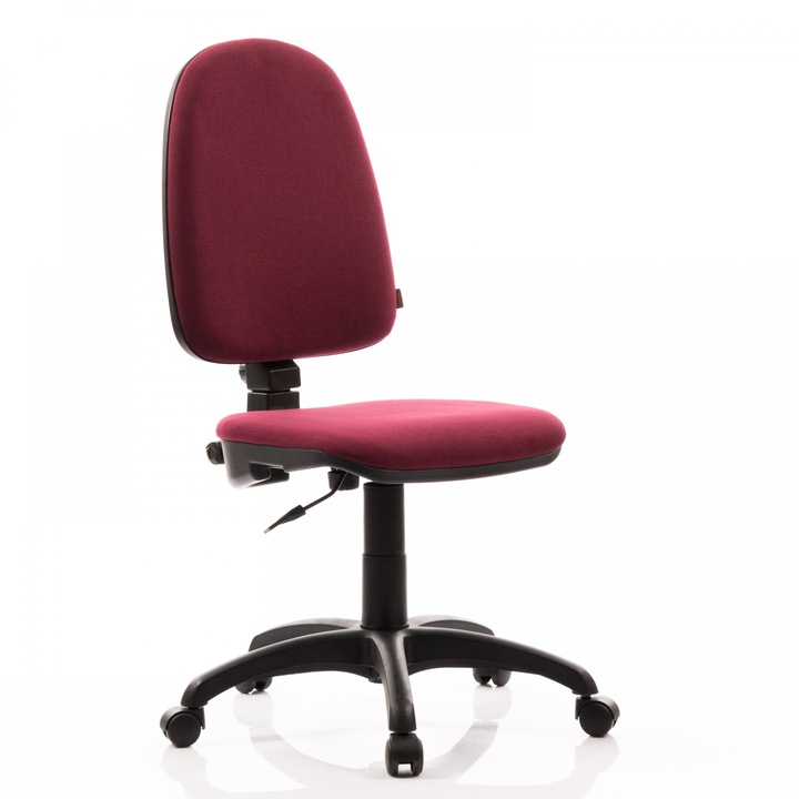 PRESTIGE ergonomikus szék, PP talp, állandó érintkező, szövet, Bordo Visiniu, QMOBILI