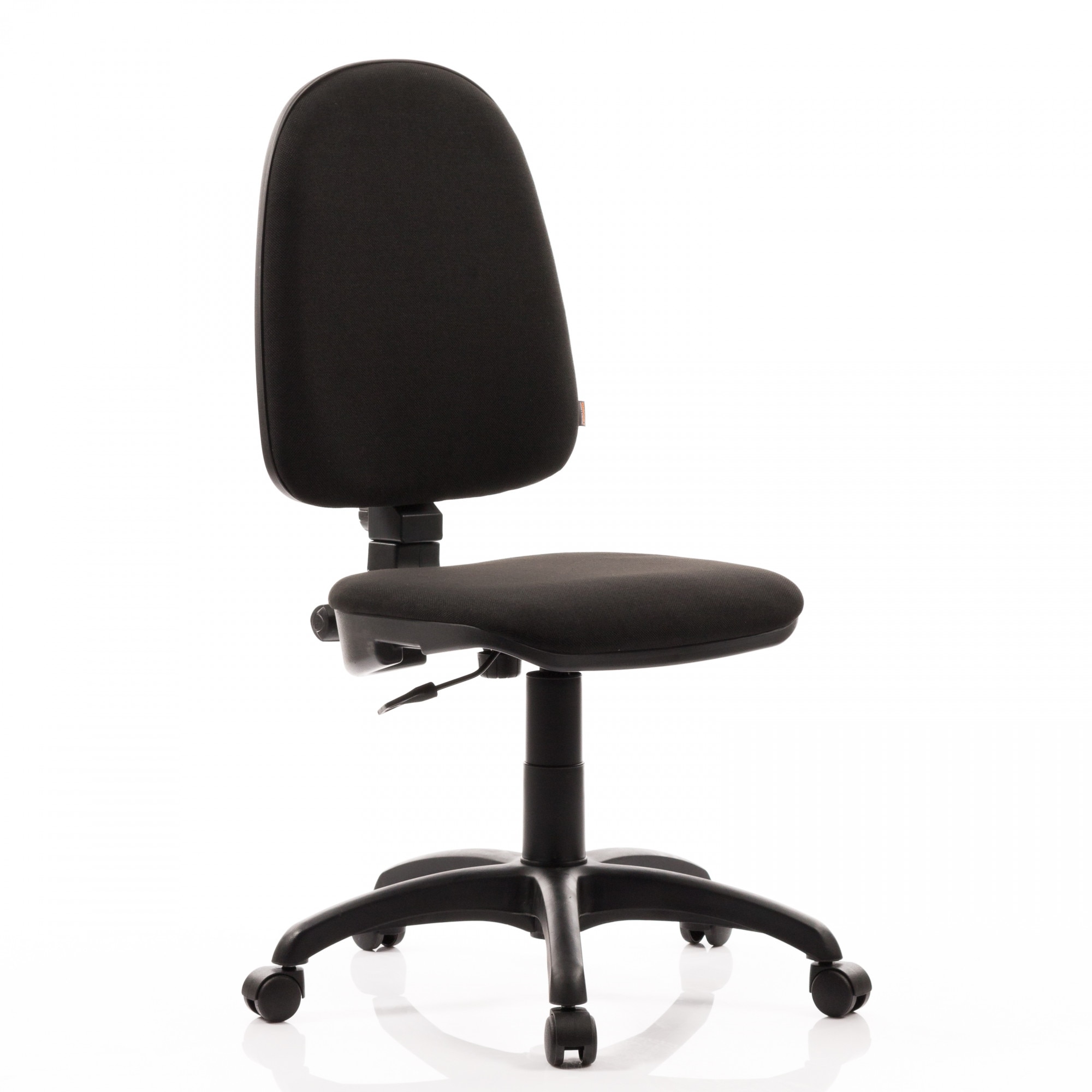 Scaun ergonomic PRESTIGE, baza PP, contact permanent, stofa, Negru, QMOBILI