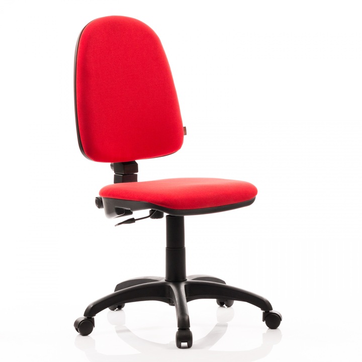 PRESTIGE ergonomikus szék, PP talp, állandó érintkező, szövet, piros, QMOBILI