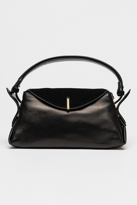 Dolce Vita, Devyn bőr és nyersbőr hatású válltáska, Fekete