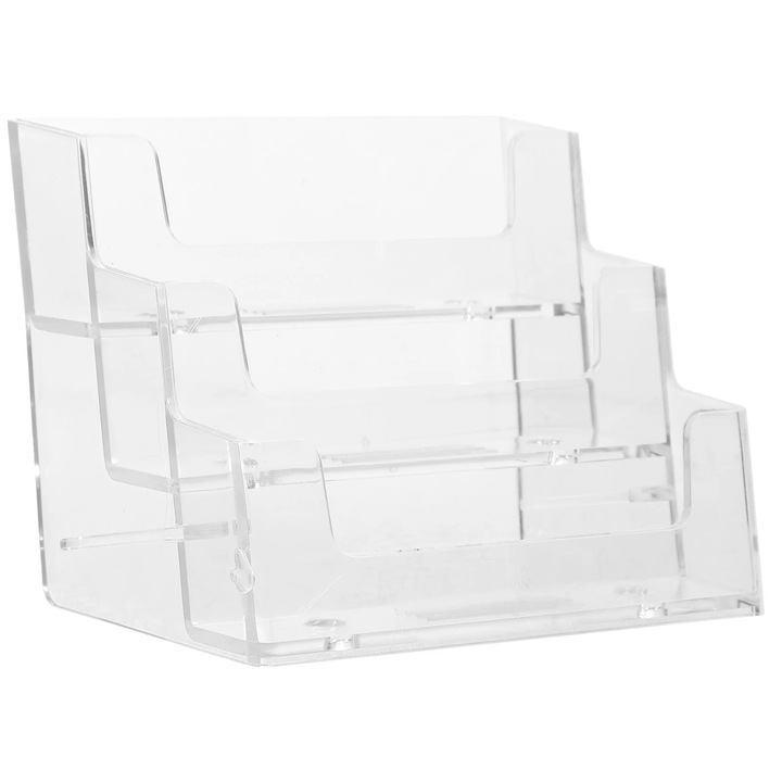 Suport carti de vizita YANYXR transparent 9.9x8x7.8cm