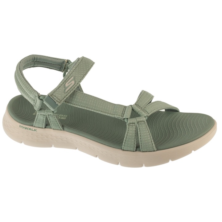 Sandale, Skechers Go Walk Flex Sandal - Sublime 141451-SAGE, Verde, 41 EU