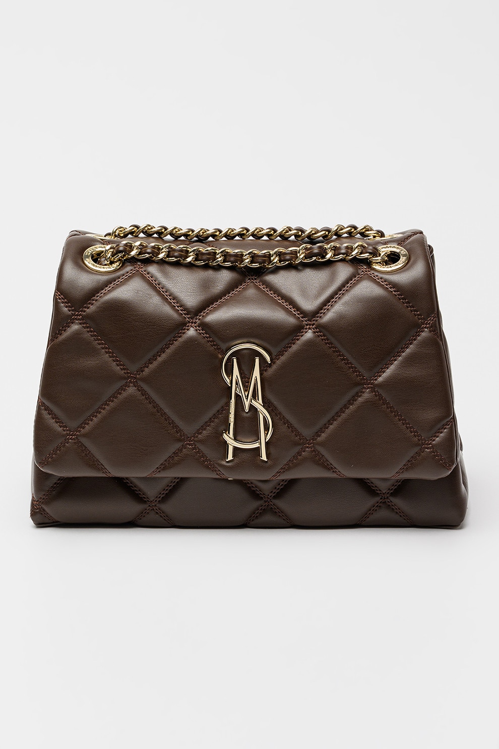 mjjjjj Steve Madden, Geanta crossbody cu aspect matlasat Jolene, Maro