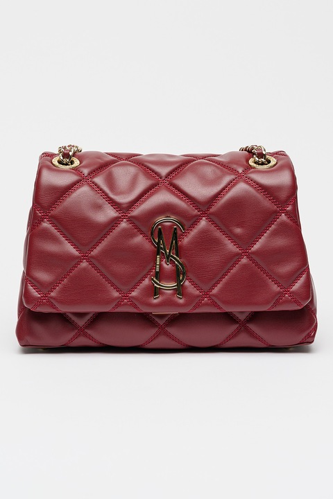 Steve Madden, Jolene keresztpántos steppelt táska, Sötétpiros