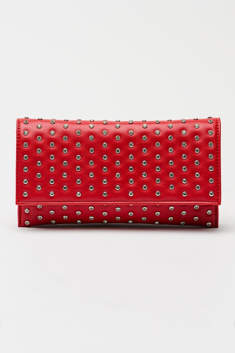 Steve Madden, Bdiamond műbőr borítéktáska strasszkövekkel díszítve, Málnaszín