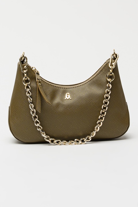 Steve Madden, Műbőr válltáska kistáskával, Olivazöld