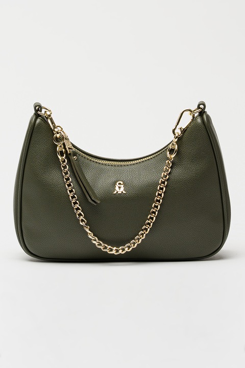 Steve Madden, Műbőr válltáska levehető kistáskával, Olivazöld