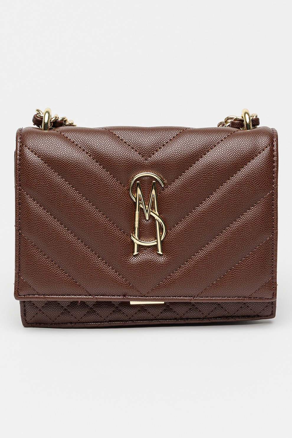 Steve Madden, Geanta de piele ecologica cu aspect matlasat Amara