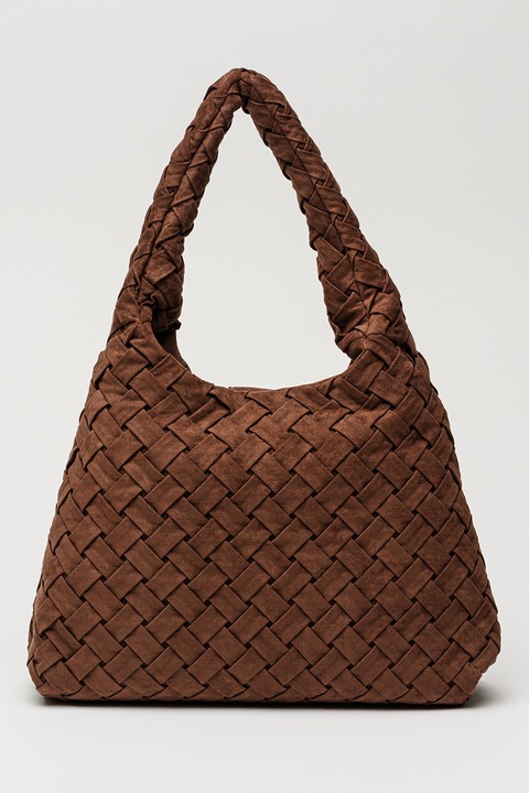 Steve Madden, Brhianon szőtt válltáska, Konyakbarna