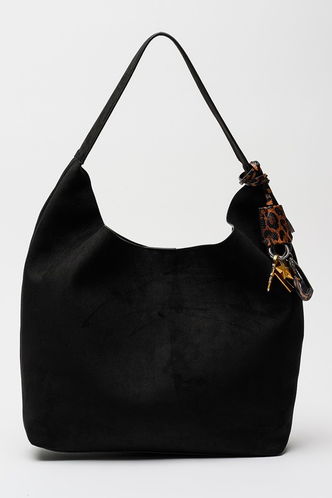 Steve Madden, Shopper fazonú táska kiegészítővel, Fekete