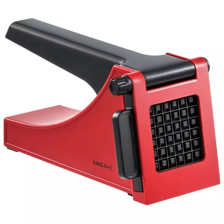 Feliator manual, Kinghoff, pentru cartofi prajiti, inox, 25,2x11,6x12,3cm