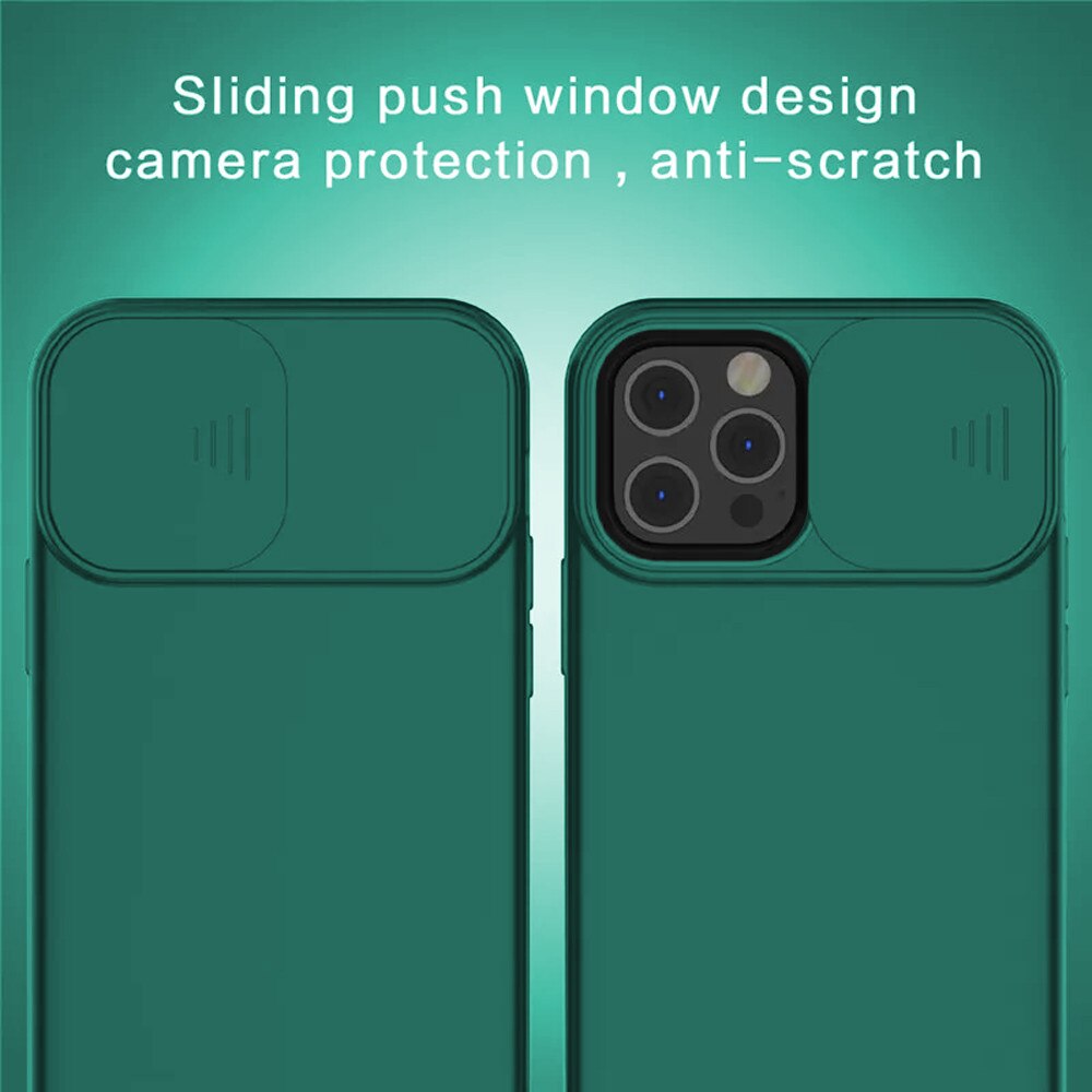 Husa din Silicon Capac Glisant pentru Xiaomi Redmi 10, Confidentialitate, Acoperire si Protectie Camera, Rezistenta, Verde