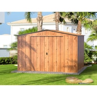 Casuta de gradina TOP 10 x 8, 321.8 x 243.3 x 209.3 cm, Maro