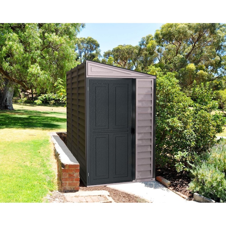 Casuta de gradina SideMate PLUS 4 x 8, 241.7x 187.4x 122.2, Gri