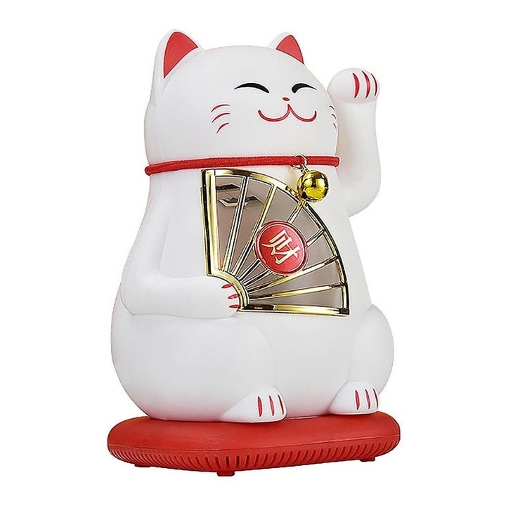 Lampa de tantari cu aspiratie, forma de pisica, silentioasa, UV, USB, ABS, alb