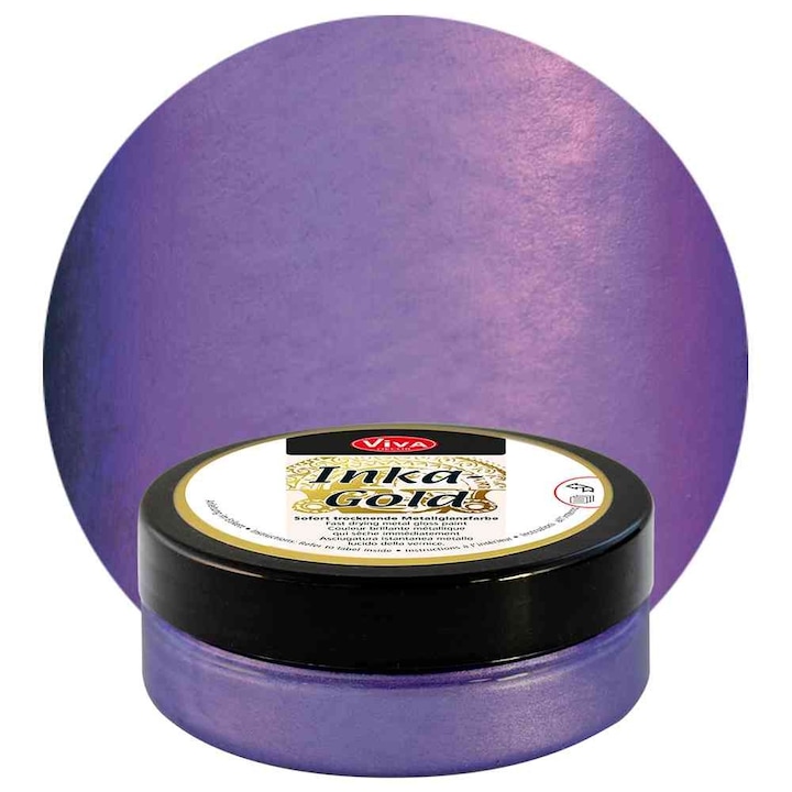 Vopsea metalica tip ceara Inka-Gold, VIVA DECOR, 62.5g Violet