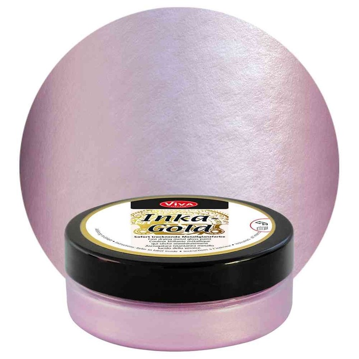 Vopsea metalica tip ceara Inka-Gold, VIVA DECOR, 62.5g Roz