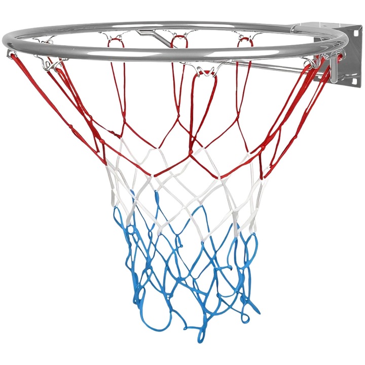 Obret de baschet Kimet, mare, argintie, 45cm, cu plasa inclusa