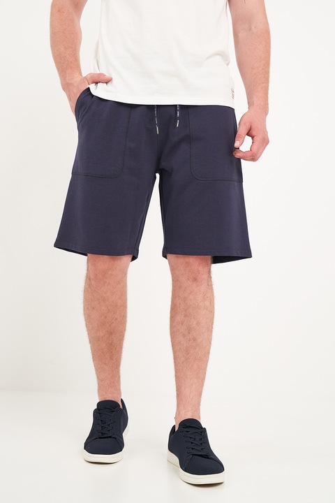 TIMEOUT, Pantaloni scurti de trening relaxed fit, Bleumarin, L