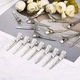 Clips metalice pentru par, 1.75 inch, set 50 bucati, argintii, pentru extensii par