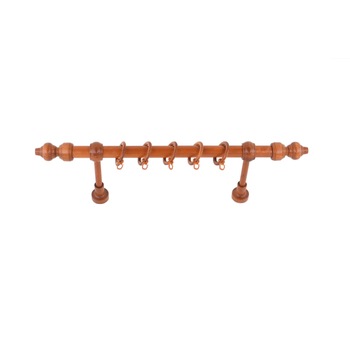Galerie din lemn strunjit pentru perdele,Cires,360 cm,accesorii incluse Galerie din lemn strunjit pentru perdele,Cires,360 cm,accesorii incluse