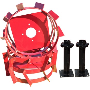 Set roti metal cu manicot 32mm BSR 400 motocultoare BSR 1100 Set roti metal cu manicot 32mm BSR 400 motocultoare BSR 1100