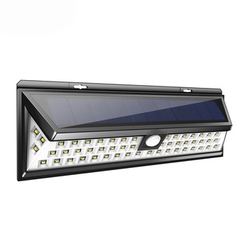 Lampa solara de perete cu senzor de miscare si lumina cu 54 leduri Lampa solara de perete cu senzor de miscare si lumina cu 54 leduri
