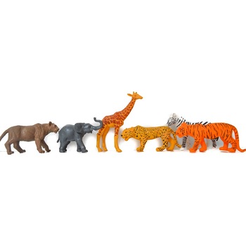 Set 6 figurine animale salbatice din jungla Set 6 figurine animale salbatice din jungla