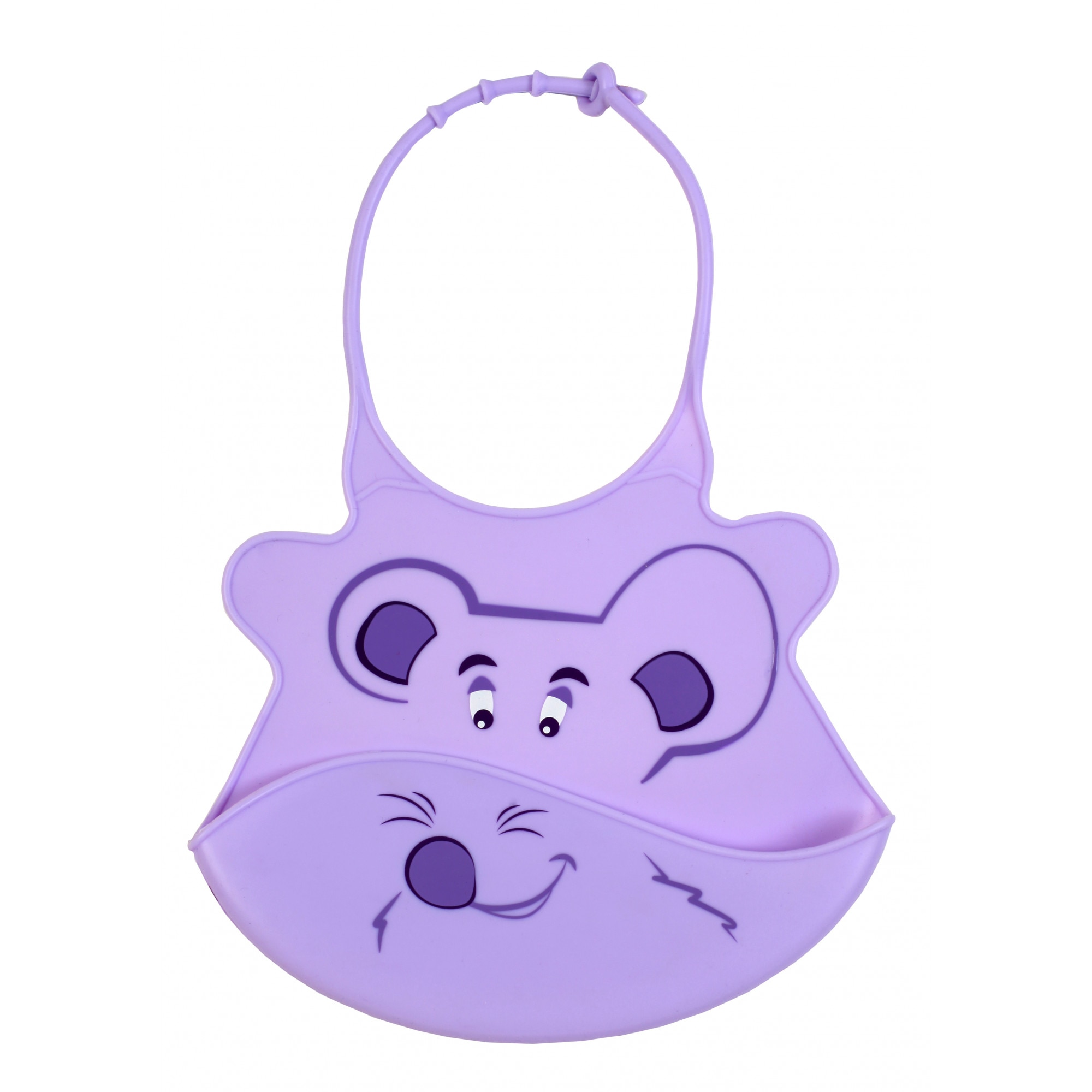 Barbita cauciuc moale cu guler ajustabil Animalut Mov