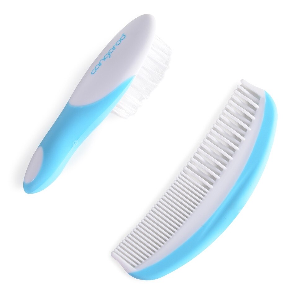 Perie si pieptan pentru bebelus Blue