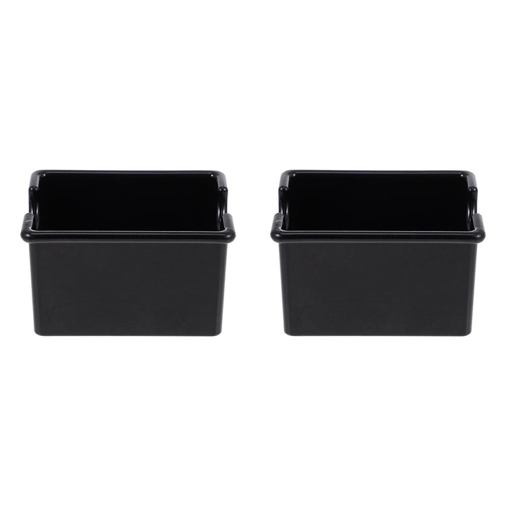 Cutie depozitare acrilica YANYXR negru 8.5x6.5x5cm set 2 bucati