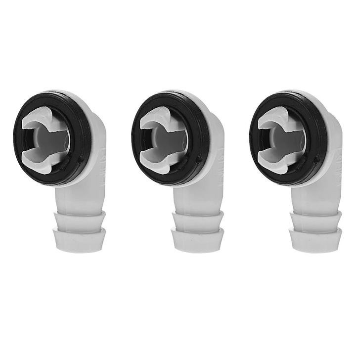 Conector furtun drenaj aparat aer conditionat, plastic, alb, 5x3x3cm