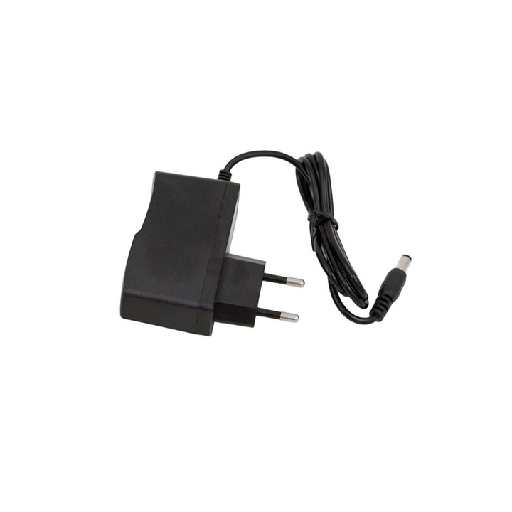 Incarcator Masinute, Motociclete si Triciclete Electrice, Comando Tech, Putere Maxima 12W, Alimentare 220V, 12V, 1A, Negru
