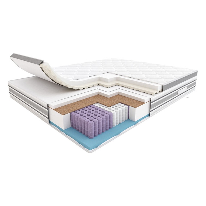 Hilding Electro hibrid matrac 160x200x32 cm – Multipocket rugók, Fusion & HR hab, levehető fedőmatrac, 7 zónás, Tencel New huzat, állítható keménység