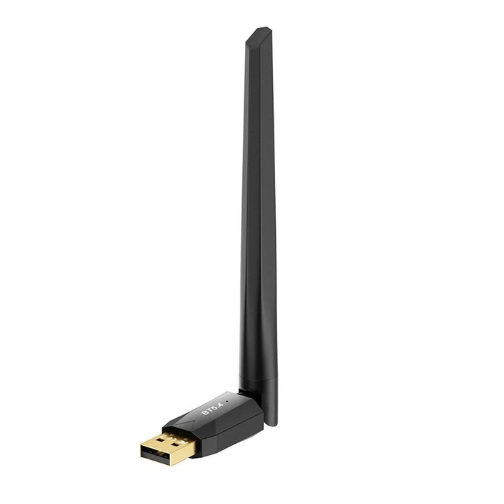 YANYXR USB Bluetooth 5.4 adapter, 150m hatótávolság, fekete, 5.5x8x1.6cm