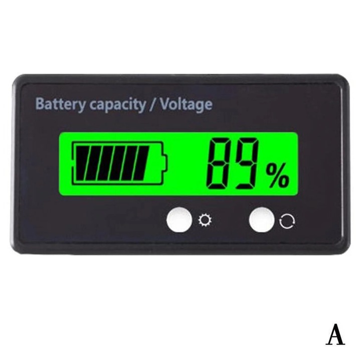 YANYXR LCD akkumulátor kapacitás jelző zöld 61.3x33.3x13.5mm 6-70V