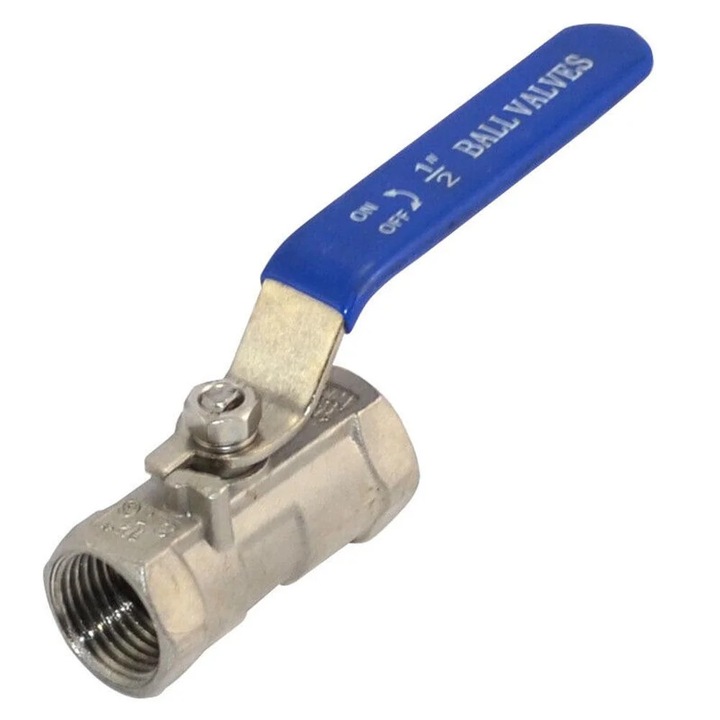YANYXR 316 rozsdamentes acél golyóscsap, kék, 1/2"