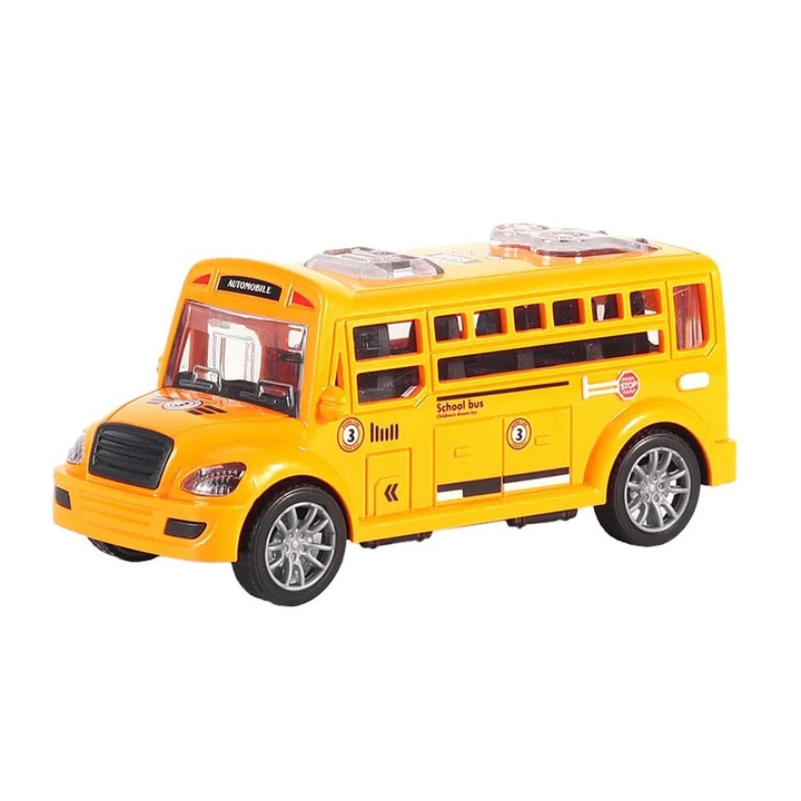Jucarie masinuta YANYXR model autobuz deschidere usi 13x6x5.5cm