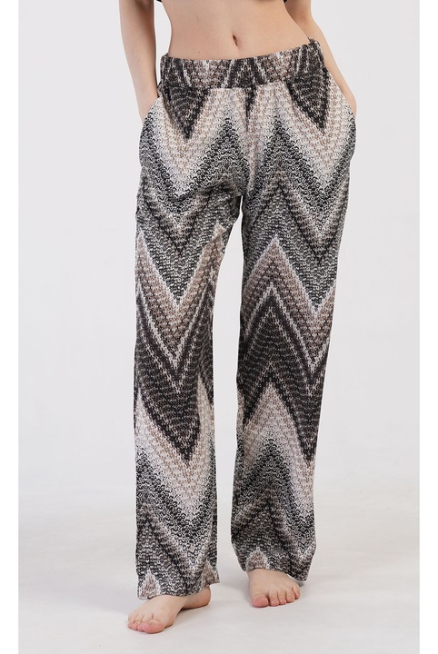 Pantalon pijama viscoza Vienetta, Pixels, multicolor