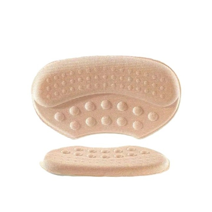 Branturi pentru Incaltaminte, Flippy, din Spuma, Universal, Protectie Calcai, Reglare Numar, 6 mm Grosime, Adeziv, Bej